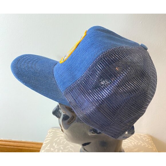 Carhartt Centennial Mesh Snapback Hats Brown & Blue Made In USA - Picture 13 of 16